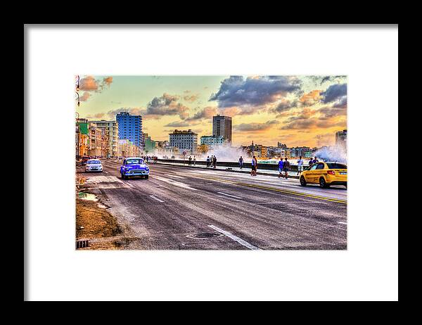 Malecon Framed Print featuring the photograph Malecon Havana, Cuba by Paul Thompson