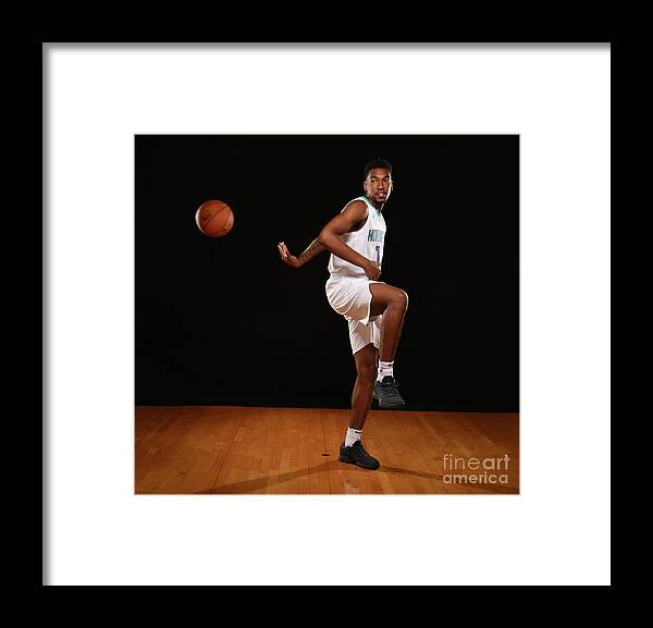 Nba Pro Basketball Framed Print featuring the photograph Malik Monk by Brian Babineau