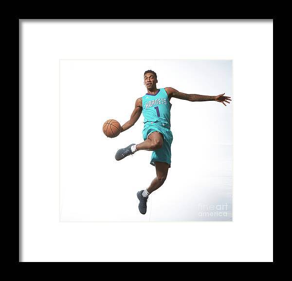 Nba Pro Basketball Framed Print featuring the photograph Malik Monk by Nathaniel S. Butler