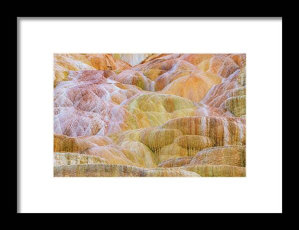 Yellowstone Framed Print featuring the photograph Mammoth Palette by Darren White