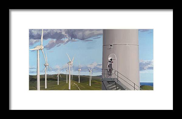 Astronaut Framed Print featuring the painting Man of La Mancha by Scott Listfield