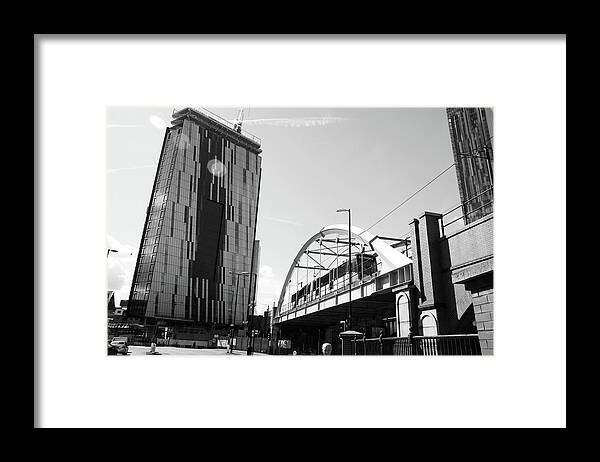 Manchester Framed Print featuring the photograph MANCHESTER. Lower Mosley Street. by Lachlan Main