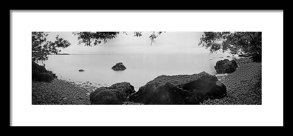 Biscayne Framed Print featuring the photograph Mangroves and rocks In Biscayne Nat. Park by Rudy Umans