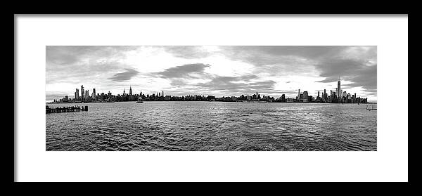 Manhattan Framed Print featuring the photograph Manhattan From Hoboken by Jim Feldman