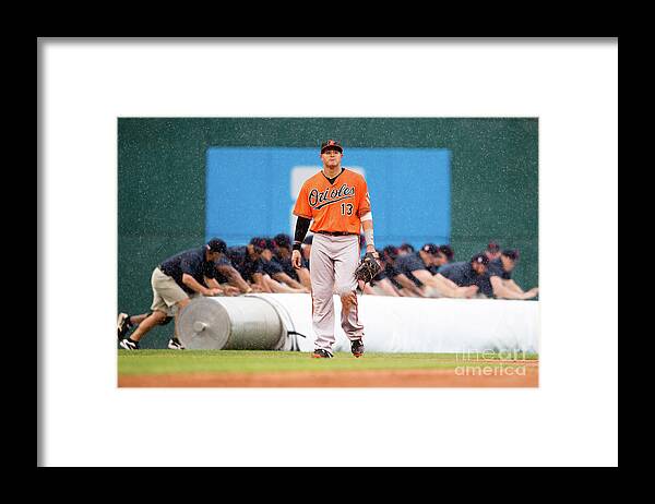 People Framed Print featuring the photograph Manny Machado by Jason Miller