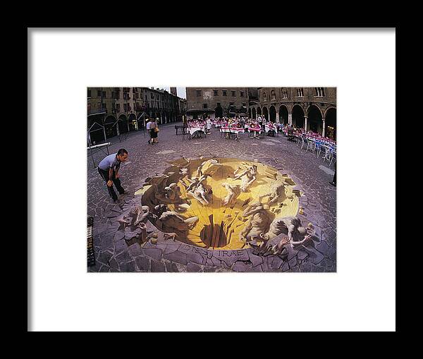 Dies Irae Framed Print featuring the painting Dies Irae by Kurt Wenner