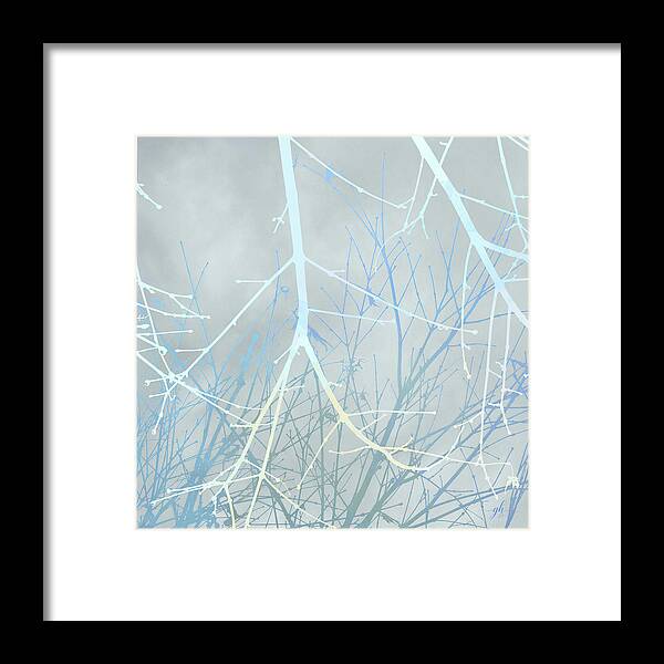 Maple Framed Print featuring the digital art Maple Blues by Gina Harrison
