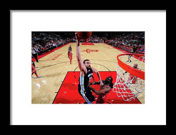 Nba Pro Basketball Framed Print featuring the photograph Marc Gasol by Bill Baptist