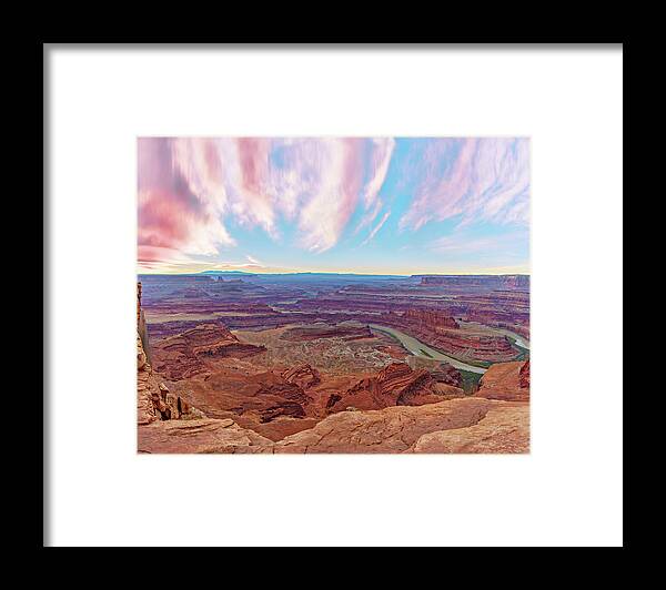 Utah Framed Print featuring the photograph March 2019 Dead Horse Point Sunrise by Alain Zarinelli