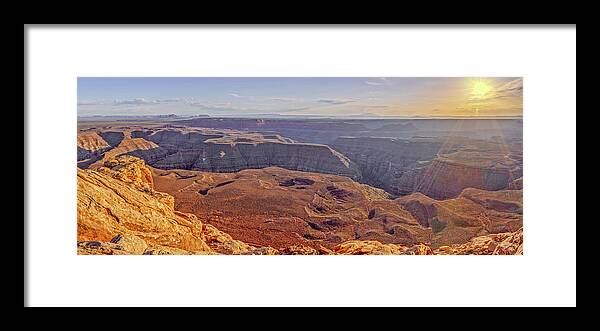 Sunset Framed Print featuring the photograph March 2022 Muley Point Sunset by Alain Zarinelli