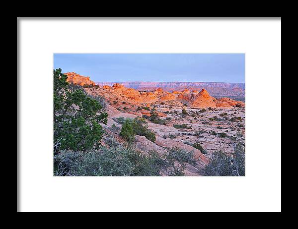 Antelope Canyon Framed Print featuring the photograph March 2023 Teepee Sunrise by Alain Zarinelli
