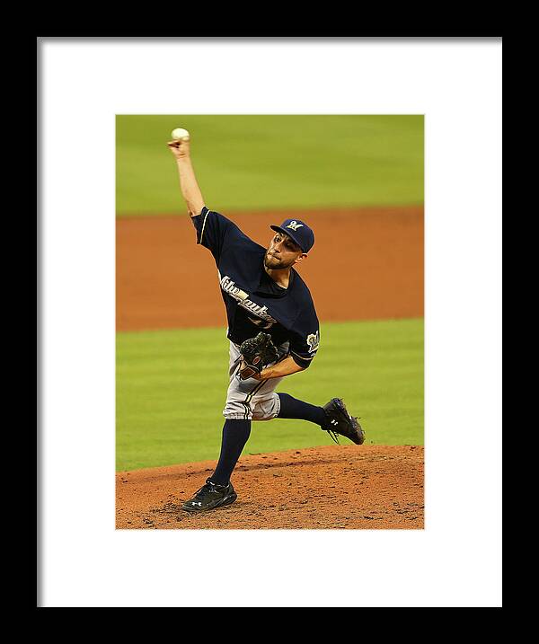 American League Baseball Framed Print featuring the photograph Marco Estrada by Mike Ehrmann