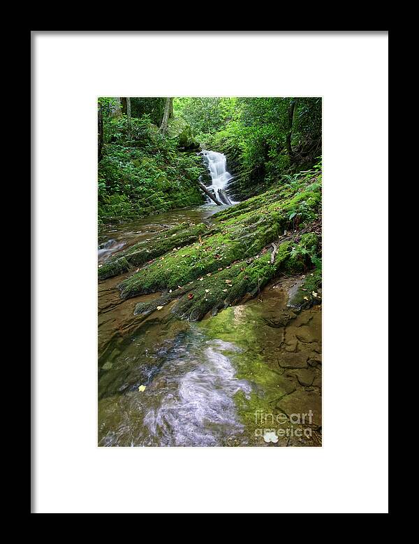 Margarette Falls Framed Print featuring the photograph Margarette Falls 32 by Phil Perkins