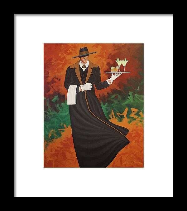 Butler. Margaritas Framed Print featuring the painting Margarita Butler by Lance Headlee