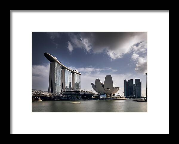 Art Framed Print featuring the photograph Marina Bay Sands by Bernd Schunack