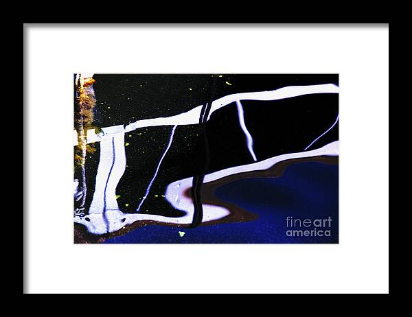 Abstract Framed Print featuring the photograph Marina Reflections by Kae Cheatham