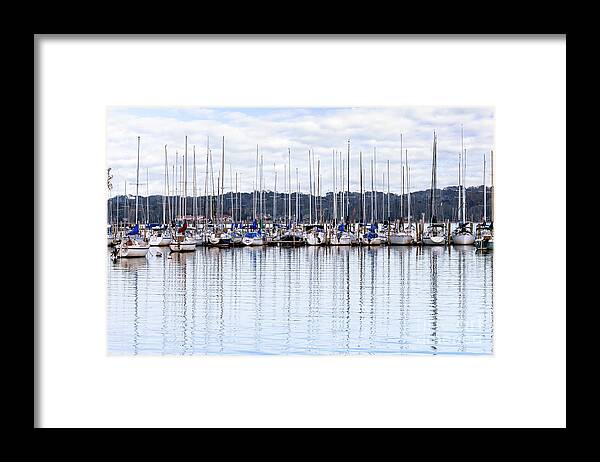Sail Boat Framed Print featuring the photograph Marina Sailboats by Nicki McManus