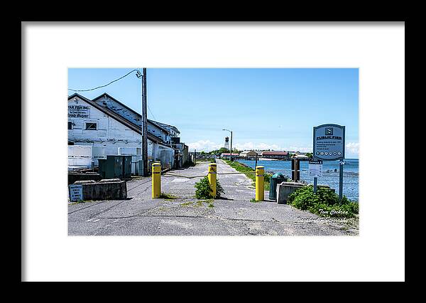 Marine Drive On Blaine Pier Framed Print featuring the photograph Marine Drive on Blaine Pier by Tom Cochran
