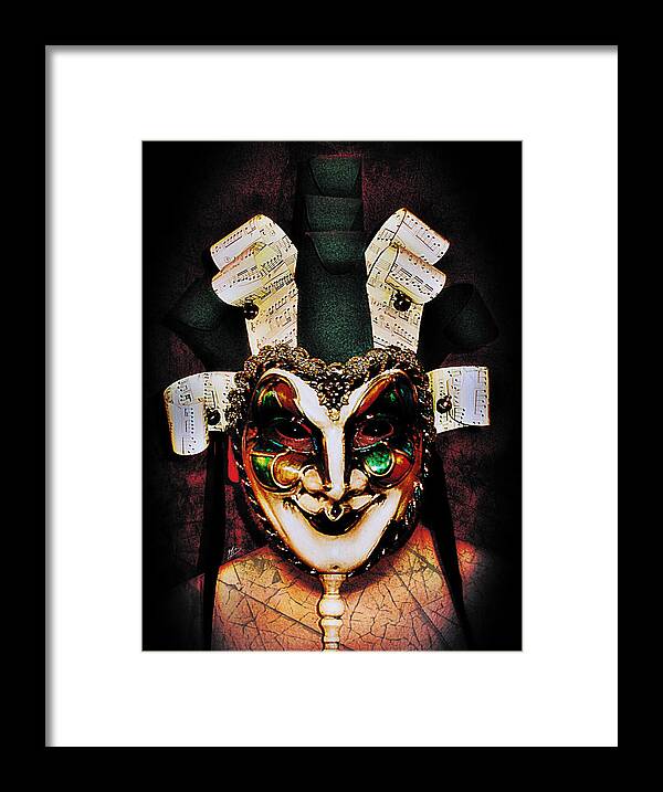 Jester Framed Print featuring the painting Mark 1 by Mark Baranowski