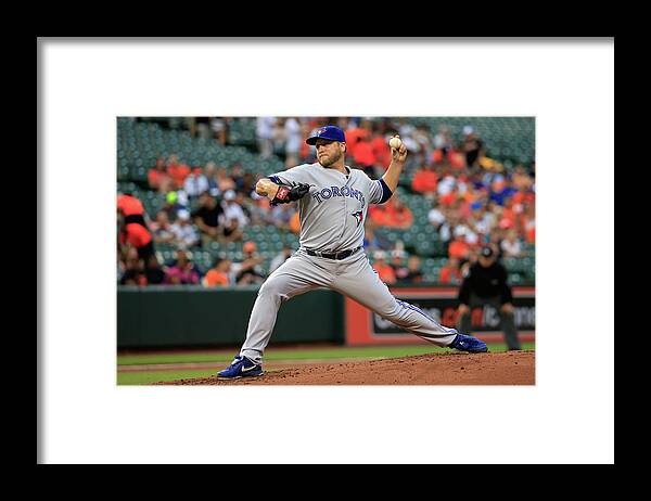 American League Baseball Framed Print featuring the photograph Mark Buehrle by Rob Carr