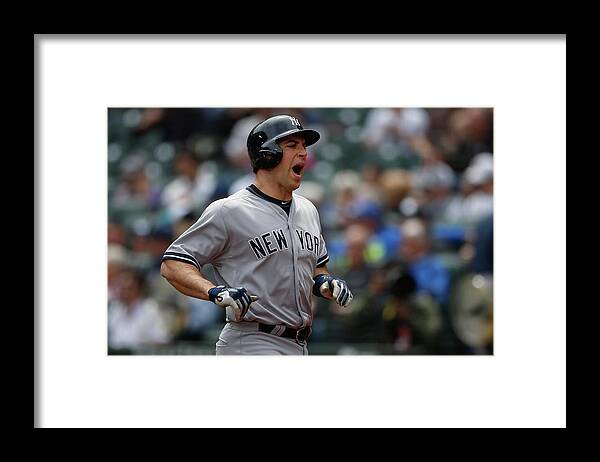 Second Inning Framed Print featuring the photograph Mark Teixeira by Otto Greule Jr