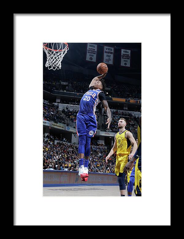 Nba Pro Basketball Framed Print featuring the photograph Markelle Fultz by Ron Hoskins