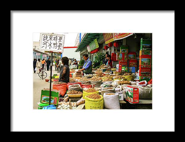 Market Framed Print featuring the photograph Market Day by Leslie Struxness