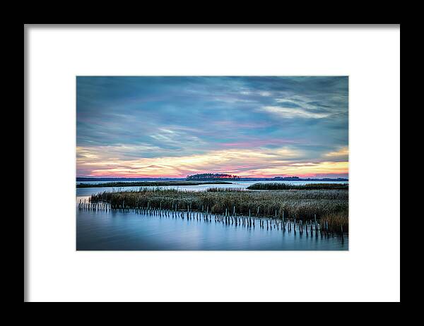 Marsh Framed Print featuring the photograph Marsh Sunset by C Renee Martin