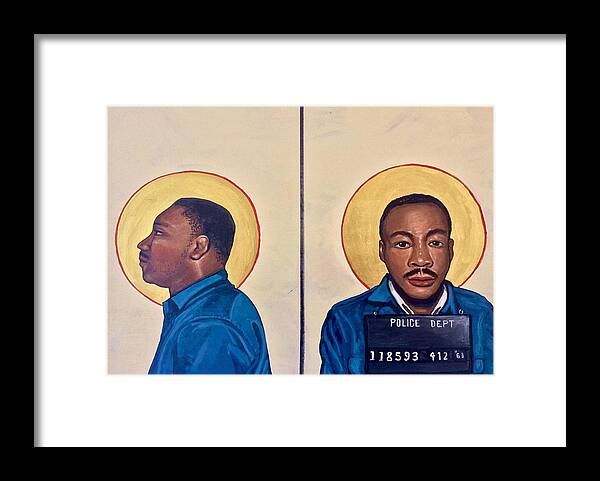 Martin Luther King Jr. Framed Print featuring the painting Martin Luther King Jr. by Kelly Latimore