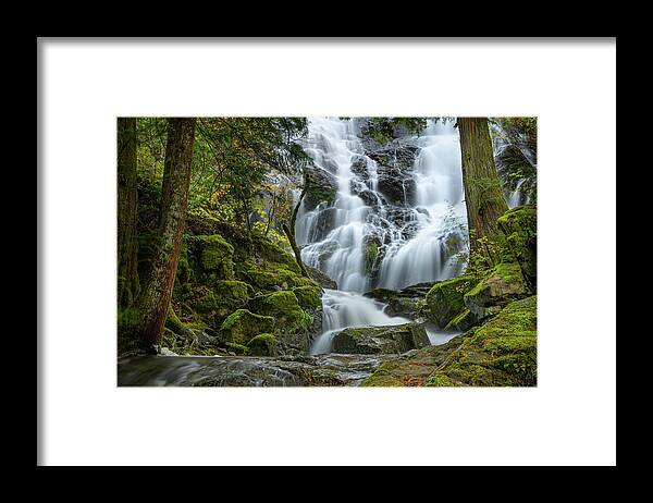 Waterfalls Framed Print featuring the photograph Mary Vine Falls by Bill Cubitt