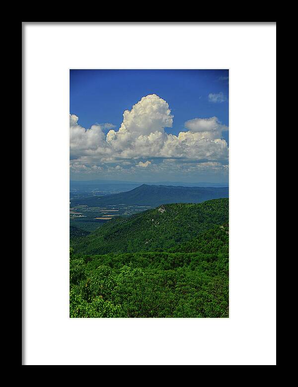 Massanutten Mountain With Thunderhead Framed Print featuring the photograph Massanutten Mountain with Thunderhead by Raymond Salani III