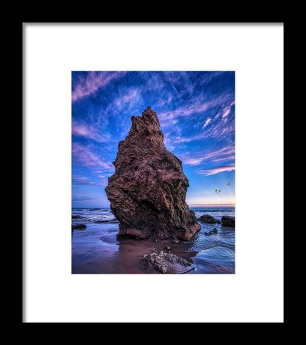 Landscape Framed Print featuring the photograph Matador Rock by Romeo Victor