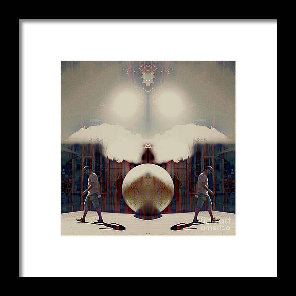 Photograph Framed Print featuring the photograph Matrix Glitch by Alexandra Vusir