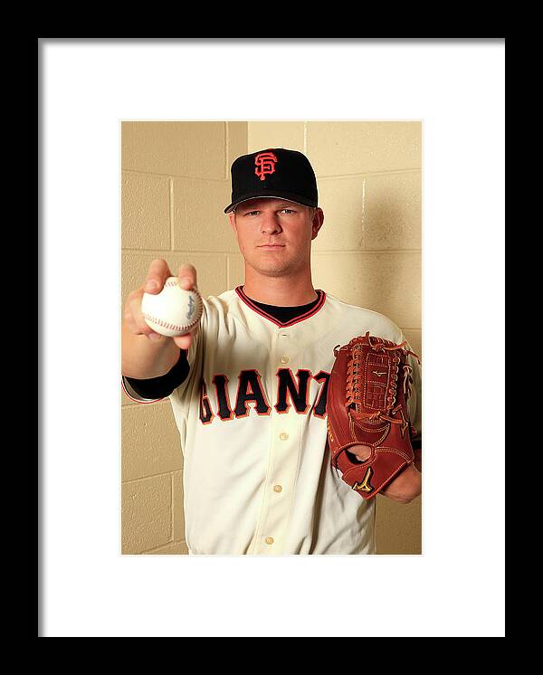 Media Day Framed Print featuring the photograph Matt Cain by Jamie Squire