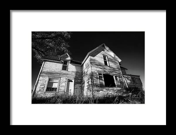 Haunted House Framed Print featuring the photograph May 2022 Haunted House 1 by Alain Zarinelli