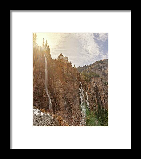 Telluride Framed Print featuring the photograph May 2023 Bridal Veil Falls by Alain Zarinelli
