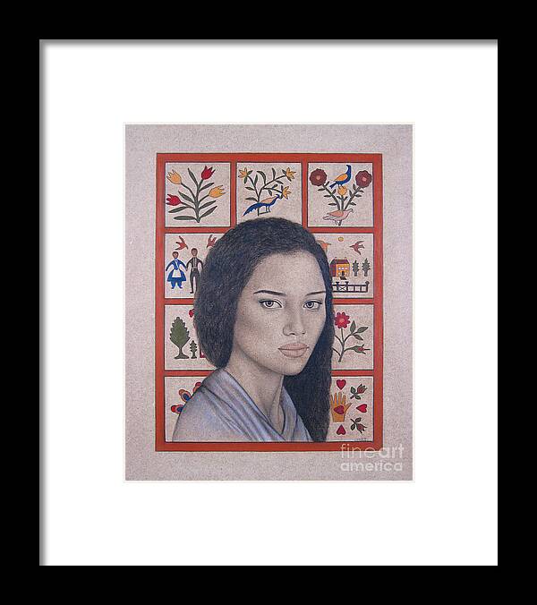 Maya Framed Print featuring the painting Maya by Lynet McDonald