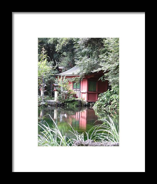 Japan Framed Print featuring the photograph Meditation Garden by World Reflections By Sharon