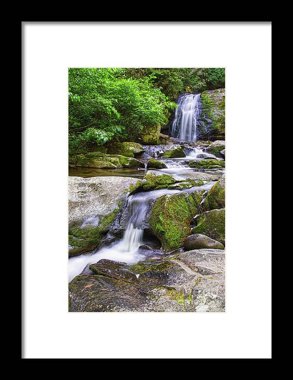 Meigs Falls Framed Print featuring the photograph Meigs Falls 8 by Phil Perkins