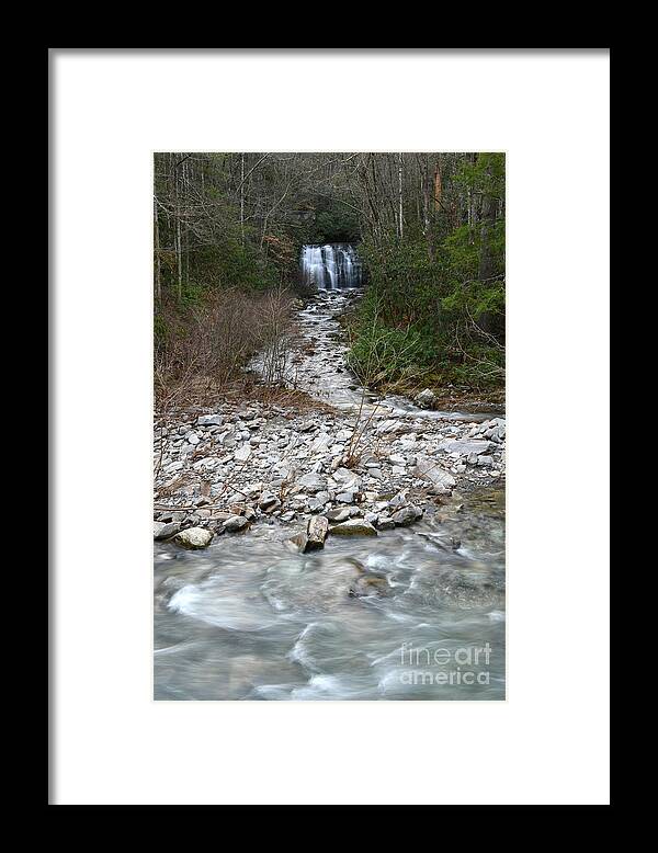Smoky Mountains Framed Print featuring the photograph Meigs Falls On Little River 1 by Phil Perkins