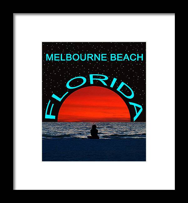 Florida Beach Framed Print featuring the photograph Melbourne Beach FL Dream Girl by David Lee Thompson
