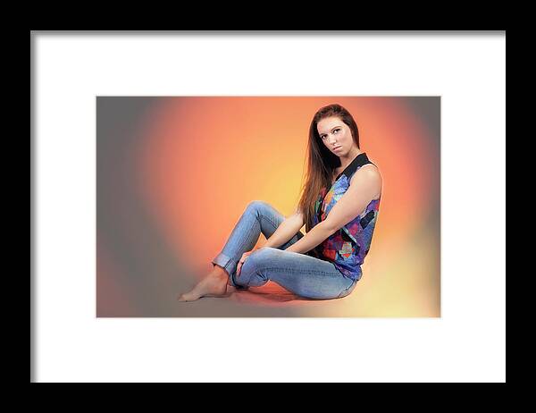 Beautiful Framed Print featuring the photograph Mel.P by Damian Morphou