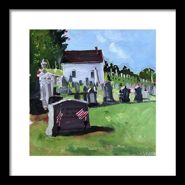 Unknown Soldier Framed Print featuring the painting Memorial Day by Cyndie Katz