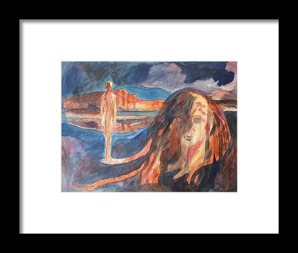 Masterpiece Paintings Framed Print featuring the painting Memory of Past Life by Enrico Garff