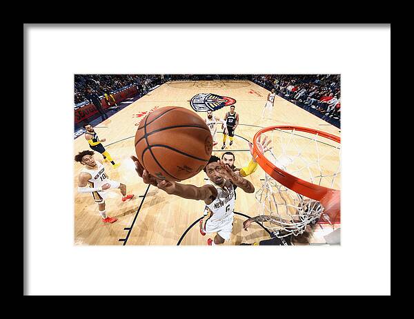 Herbert Jones Framed Print featuring the photograph Memphis Grizzlies v New Orleans Pelicans by Ned Dishman