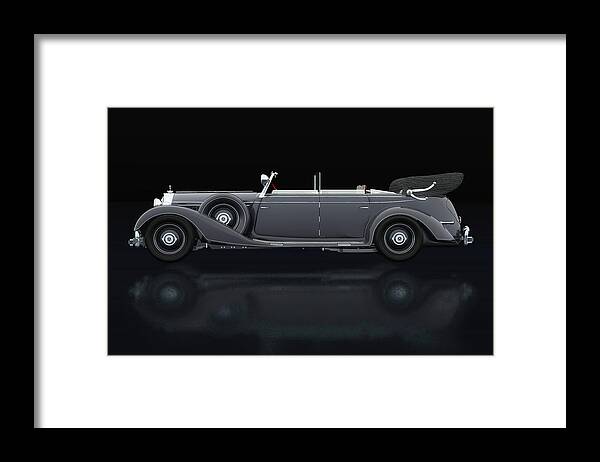1930s Framed Print featuring the photograph Mercedes 770-K Lateral View by Jan Keteleer