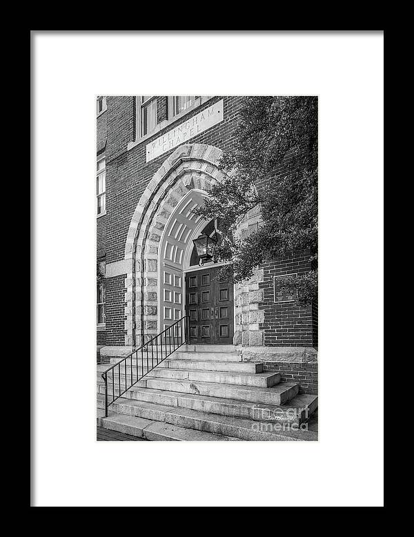 Mercer University Framed Print featuring the photograph Mercer University Willingham Hall by University Icons
