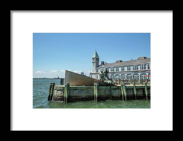 Merchant Mariners Memorial Framed Print featuring the photograph Merchant Mariners Memorial by Cate Franklyn