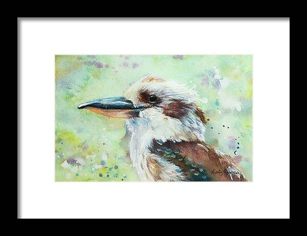 Kookaburra Framed Print featuring the painting Merry Merry King by Kirsty Rebecca