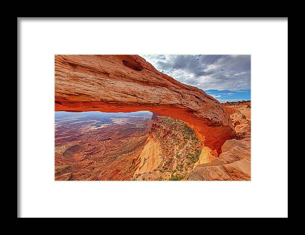Mesa Arch Framed Print featuring the photograph Mesa's Drop by Darren White